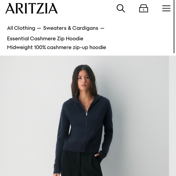 Aritzia Sweaters - Aritzia cashmere zip